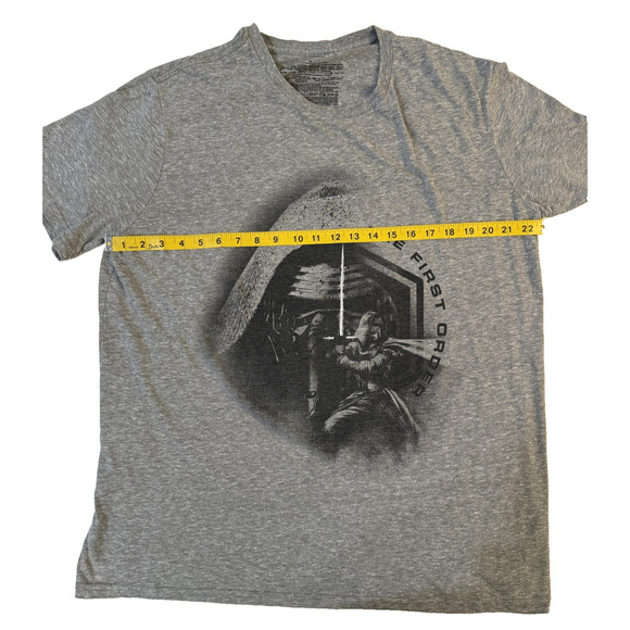 Disney Star Wars Shirt Mens XL Gray The First Order Kylo Ren Tee Movie Graphic - Picture 3 of 6